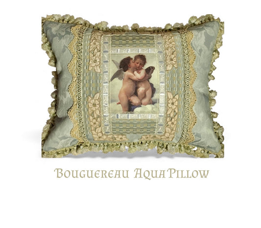Bouguereau Aqua Pillow