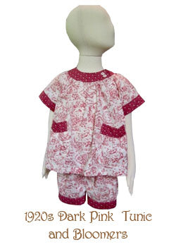Two Pinks Tunic and Bloomers, Size 1