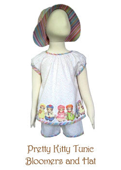 Pretty Kitty Tunic and Bloomers, Size 1