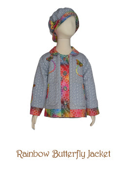 Rainbow Butterfly Jacket, Size 4