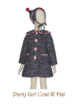 Party Girl Coat and Hat, Size 4-5