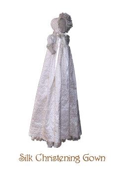Silk Christening Gown, 6-9 months